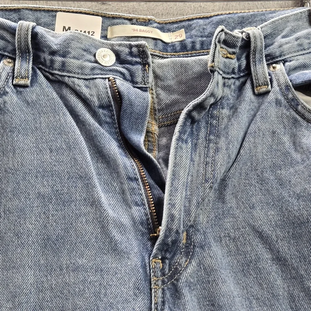 Levi's 94 Women Jeans 29X31 Light Blue Denim Baggy Grunge Skater